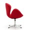 Manhattan Comfort Raspberry Adjustable Swivel Chair in Red and Polished Chrome AC038-RD - alternate 5